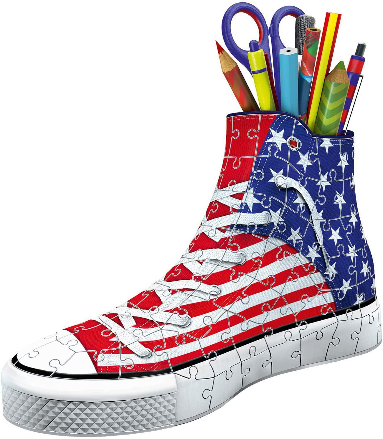 Sneaker American Style 108 Piece 3D Jigsaw Puzzle for Kids and Adults - Easy To Build, Pieces Fit Together Perfectly