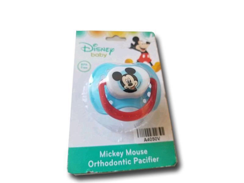 Disney Baby Girl And  Baby Boy Orthodontic Pacifier Feature Minnie And Mickey Mouse Assorted