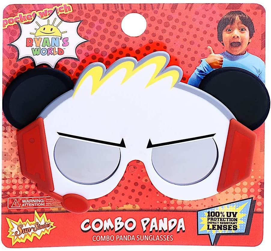 Sun-Staches Officially Licensed Lil' Characters Ryan ToysReview Sunglasses - Combo Panda