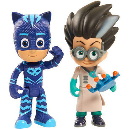 Disney Junior PJ Masks Action Figure 2-Pack Light-Up Assortment: Catboy & Romeo, Gekko vs. Night Ninja, Owlette vs. Luna Girl