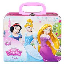 Princess Large Lunch Tin Box with 48pc puzzle inside