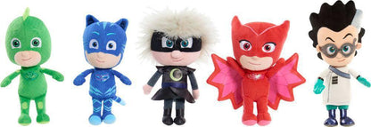 Disney Junior PJ Masks 8-Inch Plush, Featuring Romeo, Owlette, Gekko, Catboy, Luna girl - Pick your favorite one