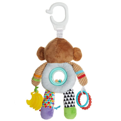 The World of Eric Carle, Developmental Monkey Rattle Clip for Babies