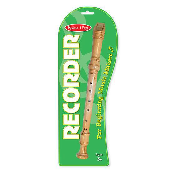 Melissa & Doug, Wooden Harmony Beginner Recorder, Ages 3 to 8 Years Old
