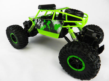 RC Cars 2.4G 4WD High Speed Electric All Terrain Off-Road Rock Crawler Climbing 11" Buggy Vehicle Remote Control (Red or Green)