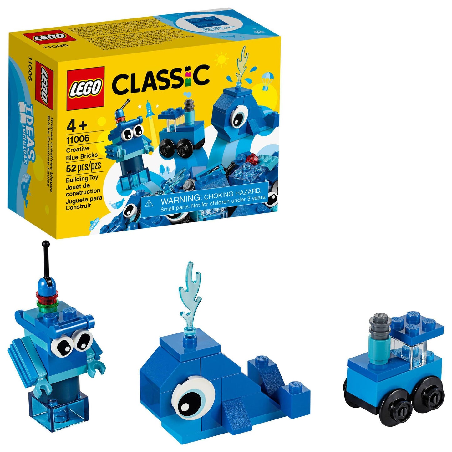 LEGO Classic Creative Blue Bricks 11006 Kids’ Building Toy with Blue Bricks to Inspire Imaginative Play, New 2020