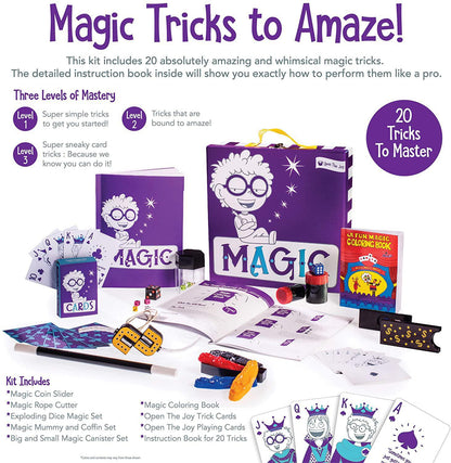 Open the Joy Magic Set for Kids | Magic Tricks for Beginners | Boys & Girls Ages 4+ | Best Magic Set with Over 8 Props