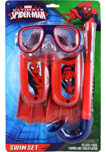 Swim Pool Games - Marvel - Spiderman - Mask Flipper Snorkel Set