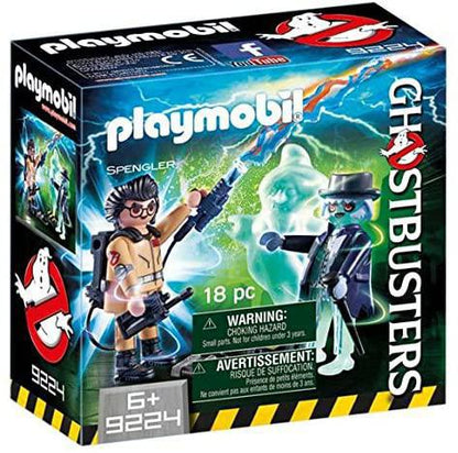 PLAYMOBIL Ghostbusters Spengler and Ghost: Includes Proton Pack & Proton Wand