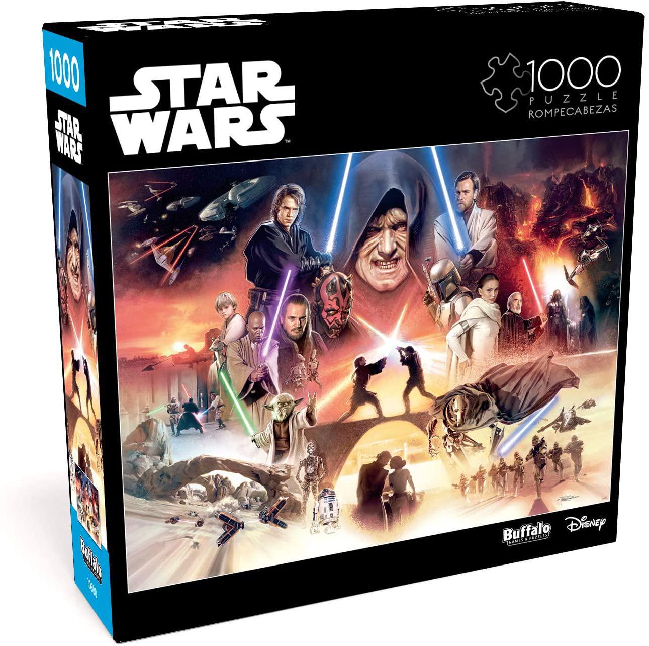 Star Wars Puzzles Assortment - The New Jedi Will Rise, Sense Great Fear in You - 1000 Piece Jigsaw Puzzle - Bonus Poster