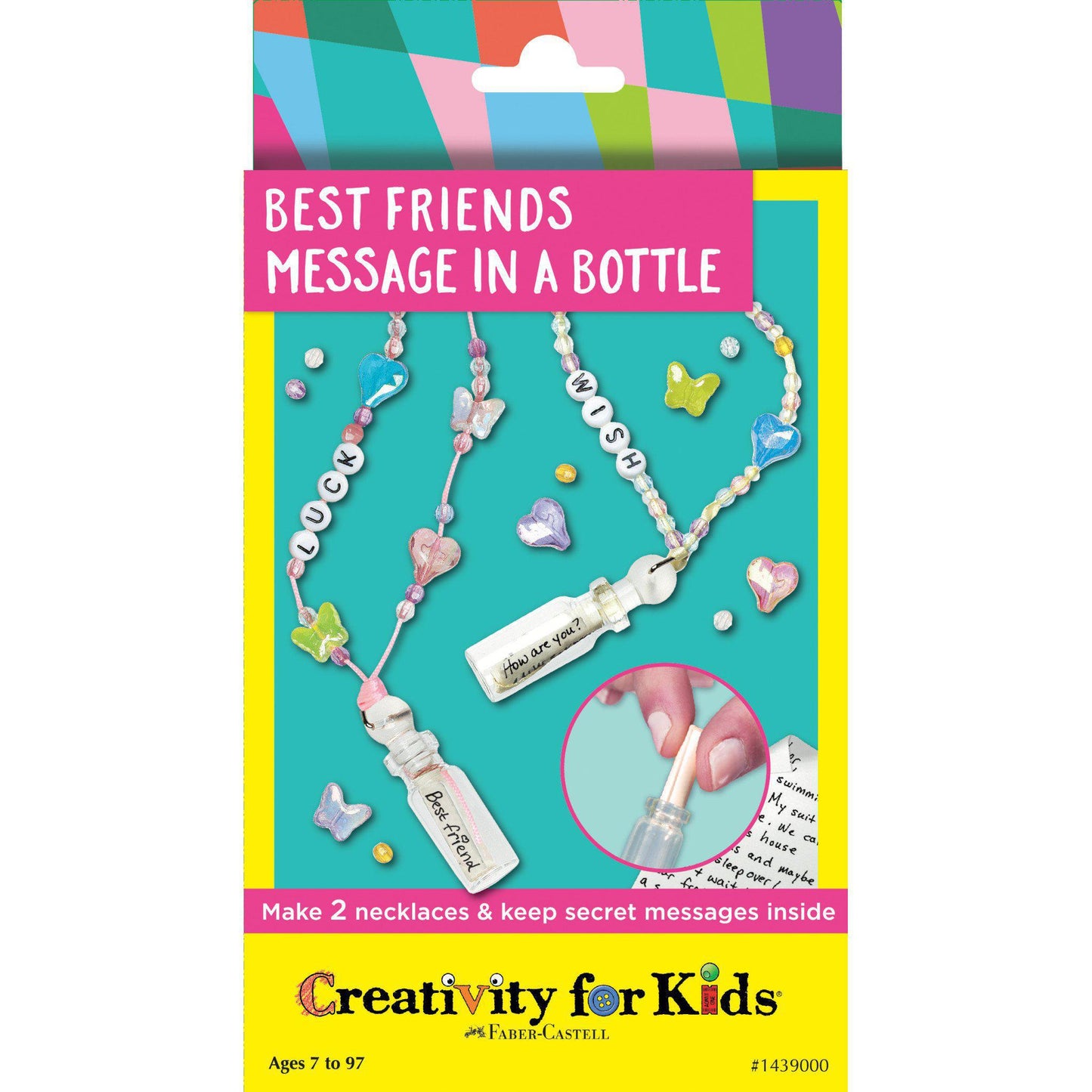 Creativity for Kids Best Friends Message in a Bottle Kit - Write secret messages and put them in the mini glass bottles