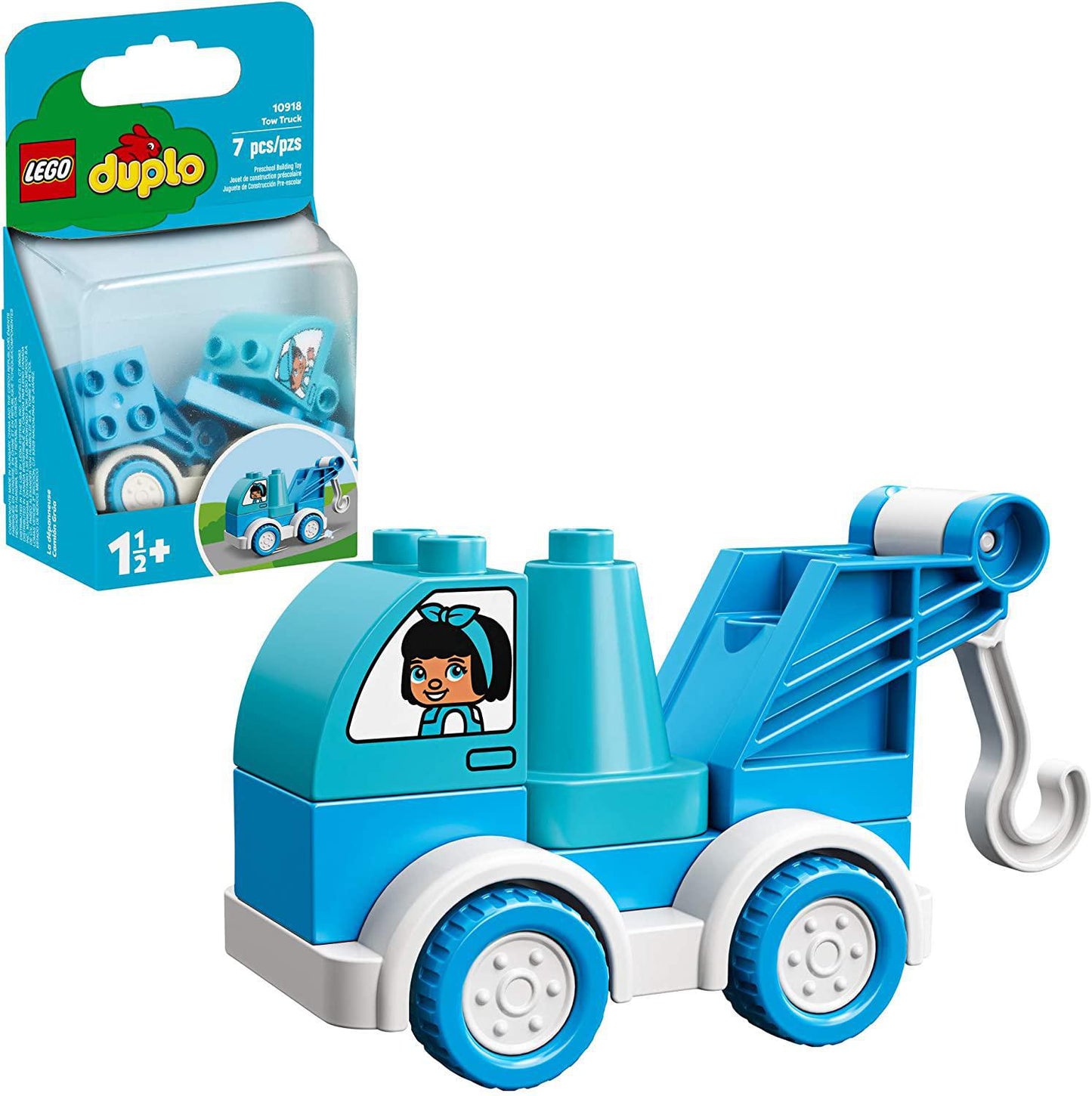 LEGO DUPLO My First Tow Truck 10918 Educational Tow Truck Toy, Great Gift for Kids Ages 1 1/2 and up, New 2020 (7 Pieces)