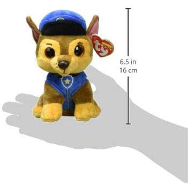 TY Beanie Boos Paw Patrol Plush - CHASE the Shepherd Dog Stuffed Animal (Regular Size - 6 inch)