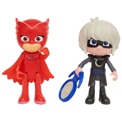 Disney Junior PJ Masks Action Figure 2-Pack Light-Up Assortment: Catboy & Romeo, Gekko vs. Night Ninja, Owlette vs. Luna Girl