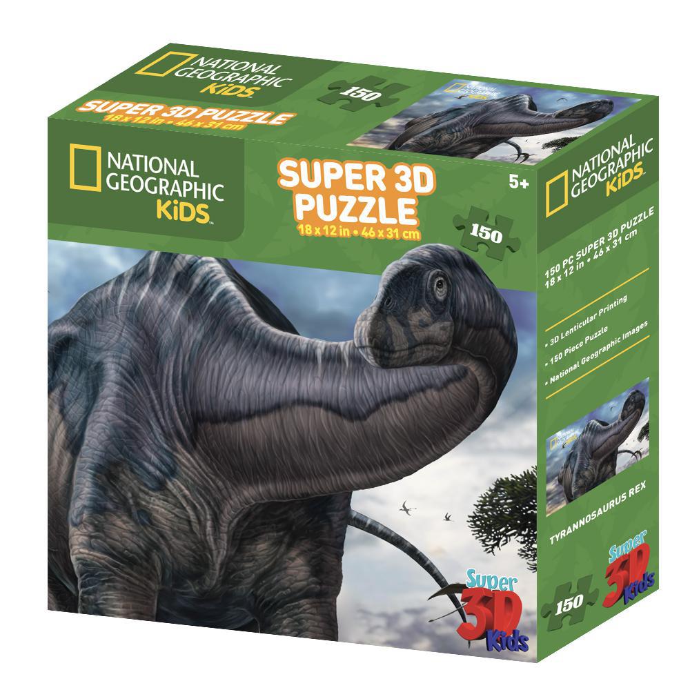 National Geographic- Super 3D Children- 150 Pc Puzzle Assortment