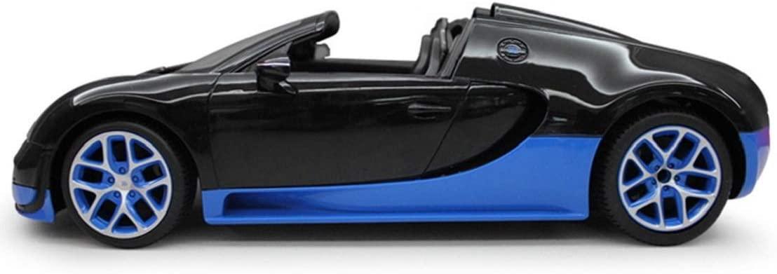 Radio Remote Control 1/14 Bugatti Veyron 16.4 Grand Sport Vitesse Licensed RC Model Car (Black/Blue)