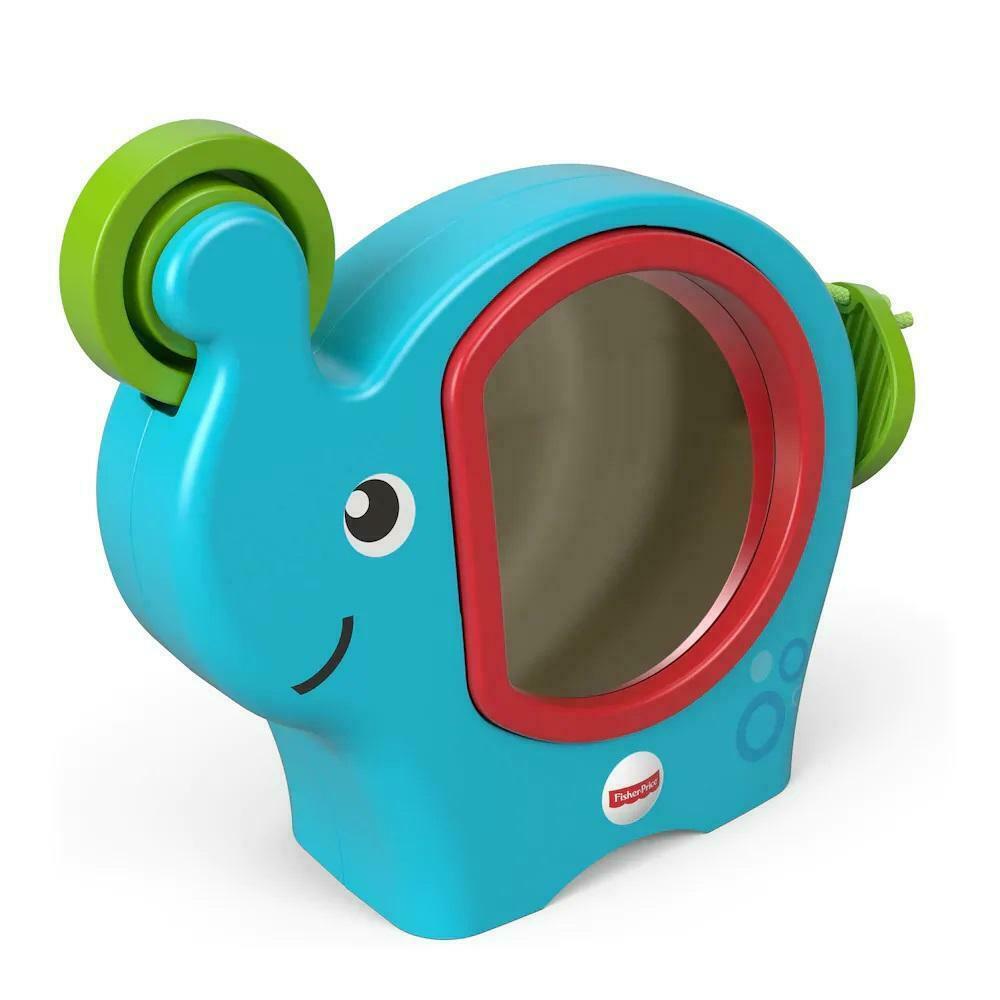 Fisher-Price Elephant Peek & Play Mirror With Hands-on Activities, Perfect for Gift