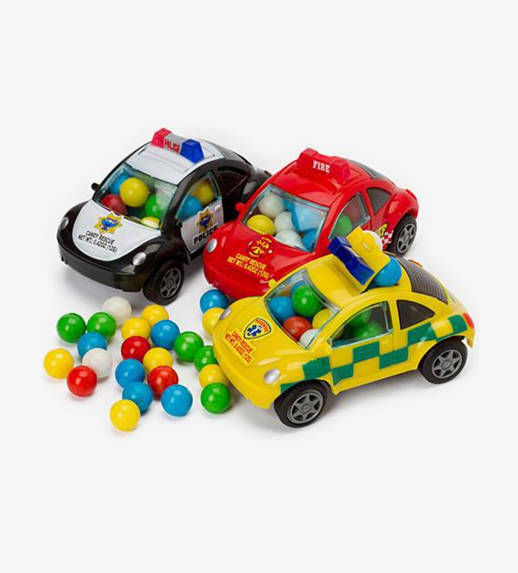 Kids Mania Vehicle Rescue Candy Filled Cars: Police, Fire, Paramedic