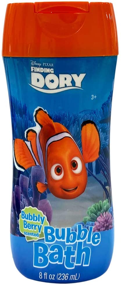Finding Dory Bubble Bath 8 oz - Bubbly Berry Scent and Non Toxic Parabens & BPA Free