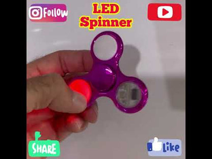 Fidget Spinner Toy LED Lights Spinner Fidget Toys for Adults and Kids (1 Random Color Pick)