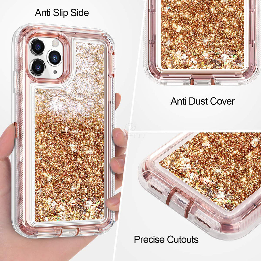 iPhone 12/12 Pro (6.1") Liquid Defender Case (Rose Gold or Pink)