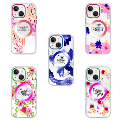iPhone 14 Plus 6.7" Magsafe Floral Clear Case - Assortment Colors