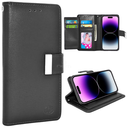 iPhone 14 Pro 6.1 inches Dual Flap Wallet Case - Assortment Colors