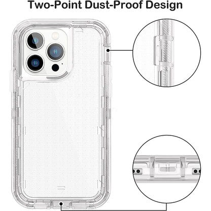 iPhone 14 Pro (6.1") Transparent Defender Case, Clear
