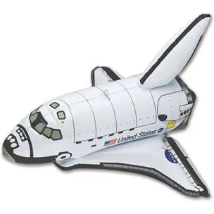 Space Shuttle Inflatable Kids Play Toy - 15" Space Shuttle Pool/Beach Play Water Toy