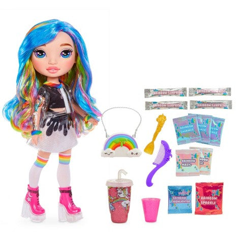 Rainbow Surprise High Large Doll 14" - Rainbow Dream with 20+ surprises, DIY Slime