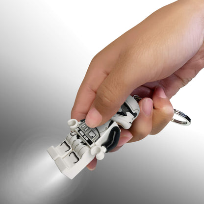 Lego Star Wars First Order Stormtrooper Executioner Keychain Light - 3 Inch Tall Figure (KE115)