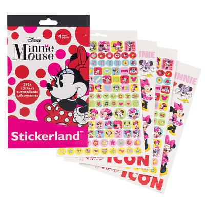 Stickerland Disney Minnie Mouse 295 Stickers - Minnie 4 Pages Stickers Book