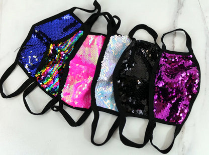 Sequin Fashion Face Cloth Covers, Multifunctional Reusable Face Scarf  Assorted Colors