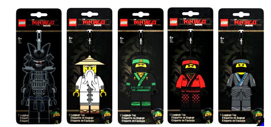 Ninjago Movie Silicone Luggage Tag Assortment - Great for School Backpack or Office Gift - Random Style Pick (1 Count)