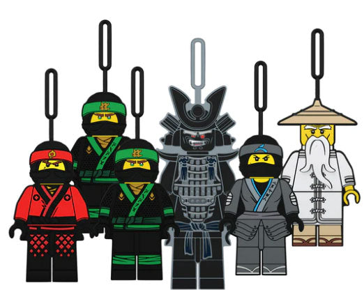 Ninjago Movie Silicone Luggage Tag Assortment - Great for School Backpack or Office Gift - Random Style Pick (1 Count)