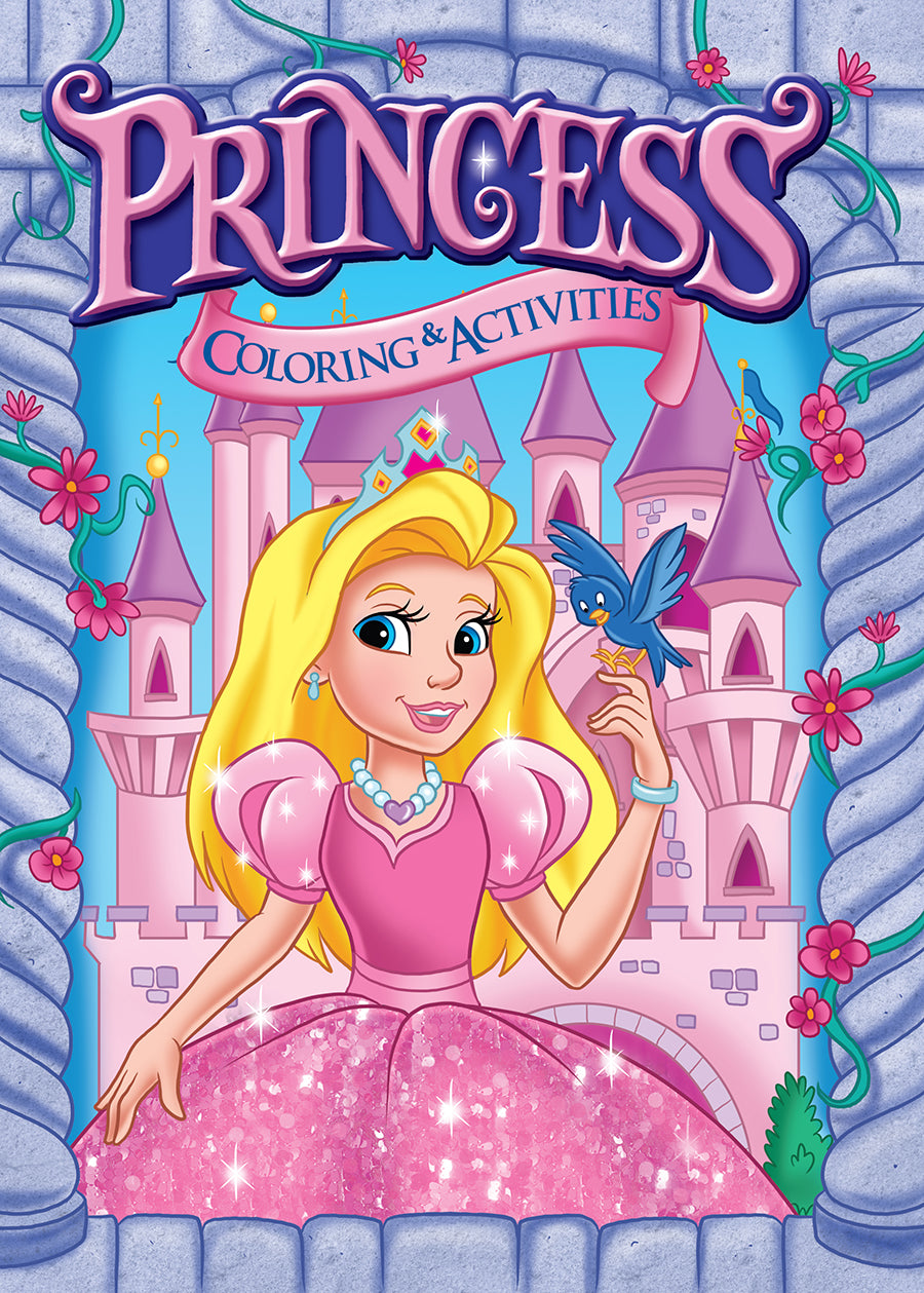 Most Popular Children's Fairy Tales Coloring Activity Book For Boys and Girls, 96 Pages