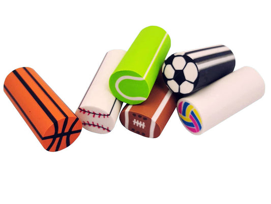Sport Eraser Set - School Supplies Prize Gifts Party Favors