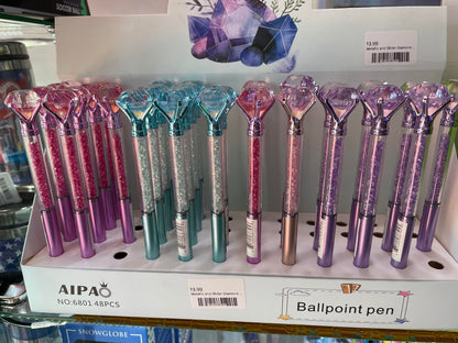 Metallic and Glitter Diamond Pens 1Pcs -  Random Color Pick