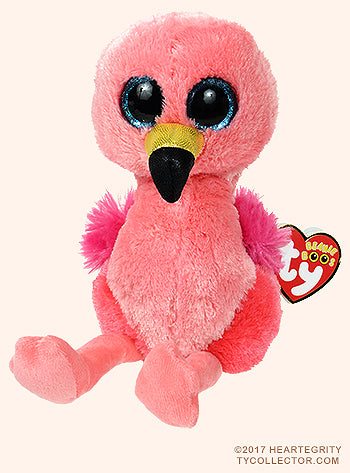 Ty Beanie Boos Gilda - Pink Flamingo Plush Toy, 36848